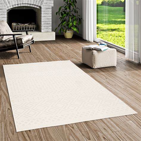 FlachgewebeTeppich Meadow in Grau/Creme Teppich grau, Teppich grau