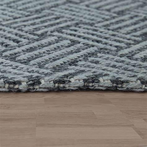 Flachgewebter Teppich Geometrisches Webmuster teppichmax