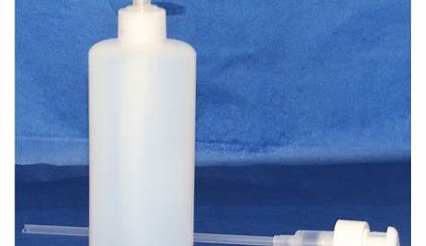 Flacon plastique cristal vide 500 ml avec pompe doseuse