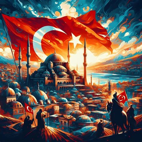 Flag Background Painting