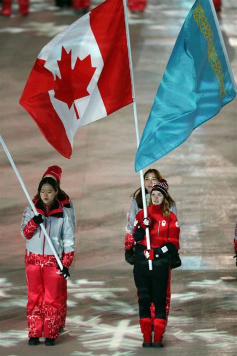 Flag Bearer For Canada