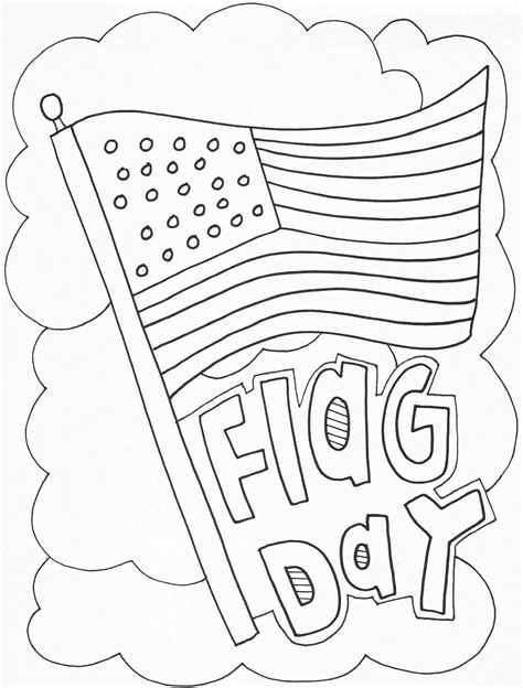 flag day coloring book