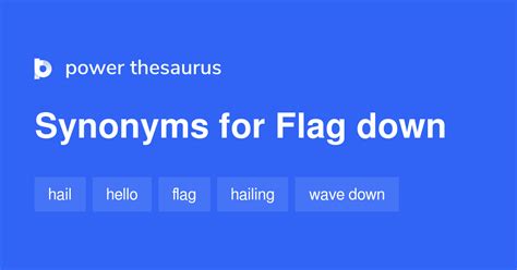 Flag Down Verb Synonyms