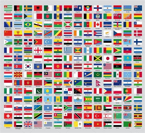 flag fra alle lande