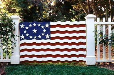 Flag Gate Decor