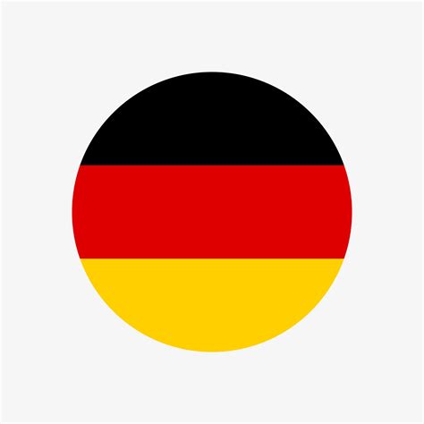 Flag Germany Round