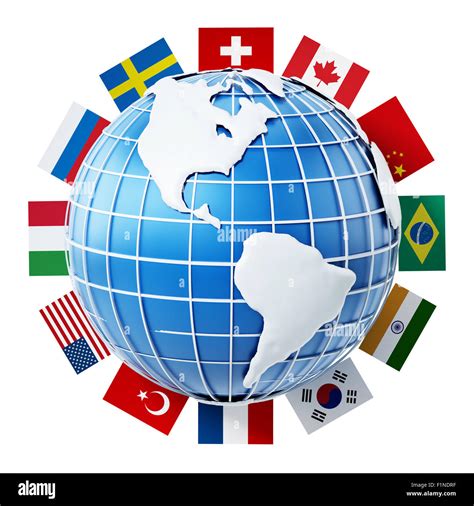 Flag Globe Image