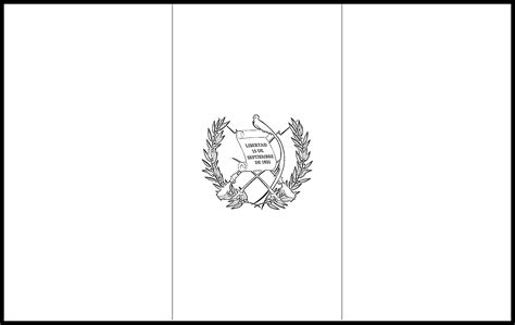 flag of guatemala coloring page