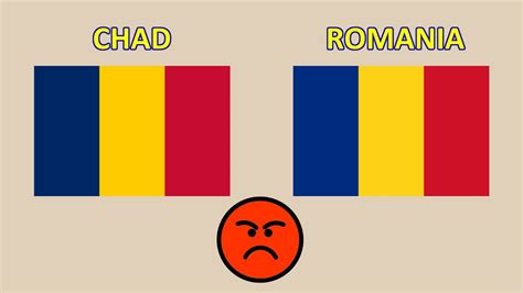 flag romania chad