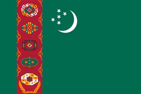 flag that look like the turkmenistan flag