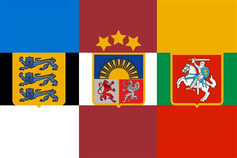 flags of the baltic states