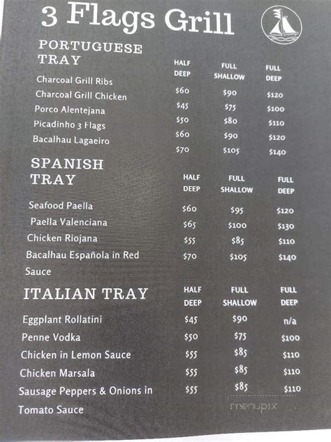 Flags Restaurant Price