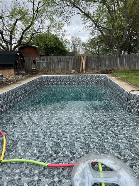 Flagstone Gray Pool Liner