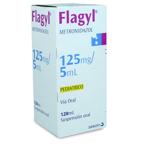 Flagyl Pediátrico Metronidazol 125 mg / 5 mL Suspensión Oral 120 mL⇒
