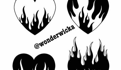 Flame Drawings Templates Fire Flames Flame Clipart Heat Gray Stencils