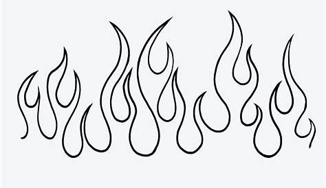 240+ Hot Burning Flame Tattoo Designs & Meanings | Tattoo stencil