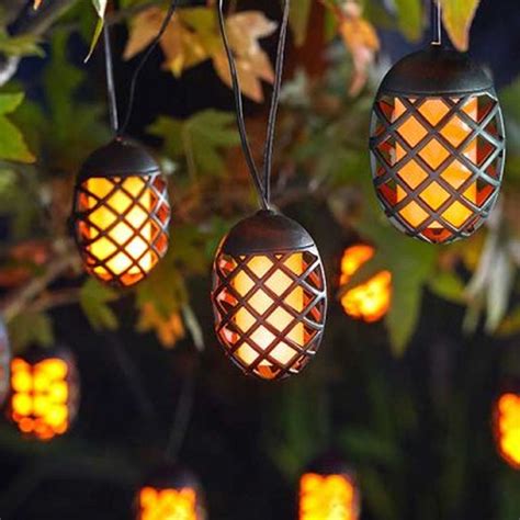 Flame Effect Solar String Lights