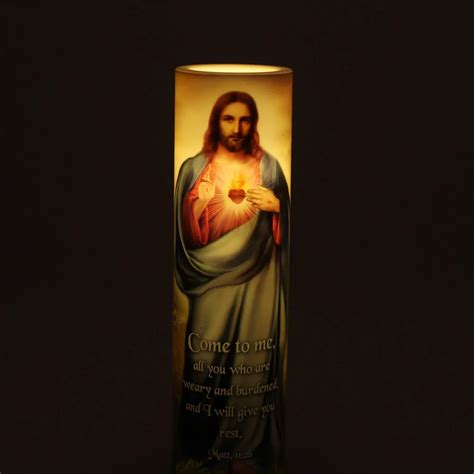 Flameless Jesus Candle