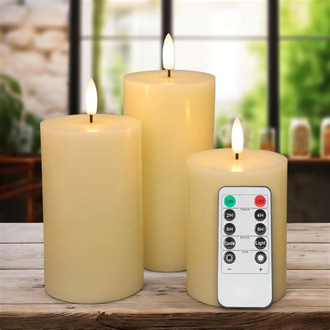 Flameless Pillar Candles Amazon