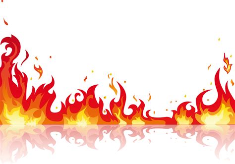 flames clipart border