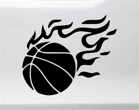 flaming basketball free svg