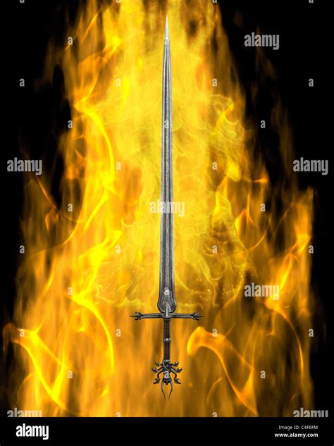 flaming sword of fire