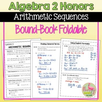 Flamingo Math Arithmetic Sequence Worksheets