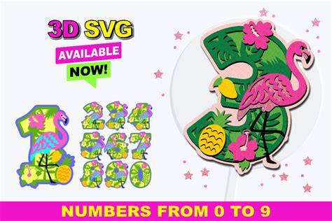 Download flamingo-numbers SVG