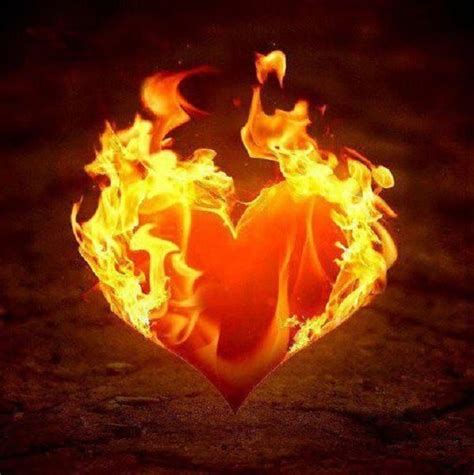 flamme en forme de coeur