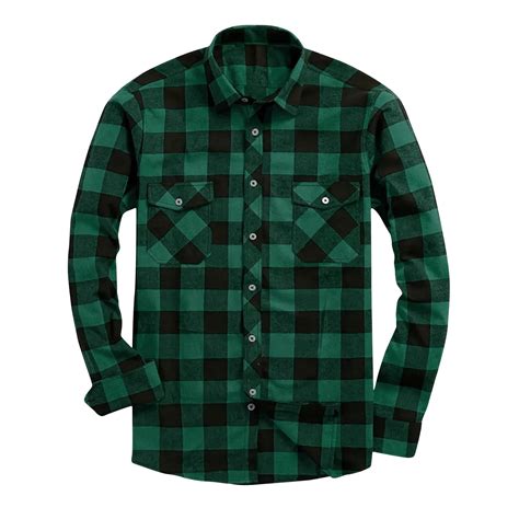 flannel dark green