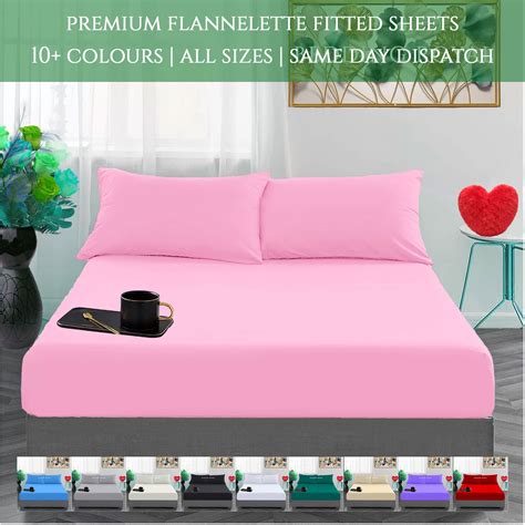 Flannelette Fitted Sheet Only