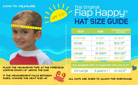 Flap Happy Size Chart