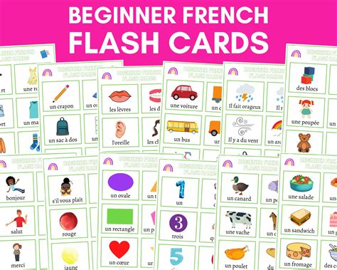 Flash Card In French