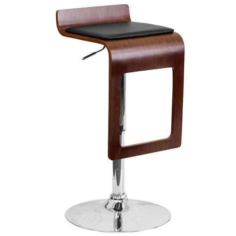 persianwildlife.us:flash furniture walnut bentwood adjustable height bar stool