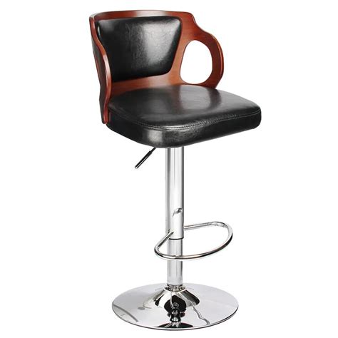 flash furniture walnut bentwood adjustable height bar stool