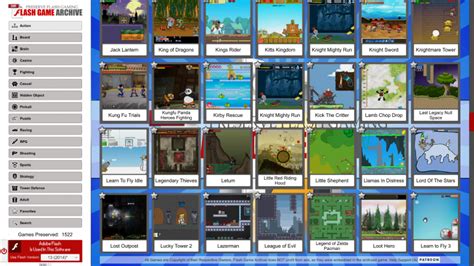 flash games archive project
