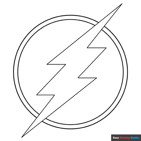 Flash Symbol Coloring Page