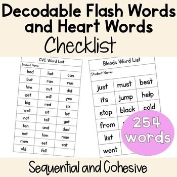 Flash Words Excel To Printable
