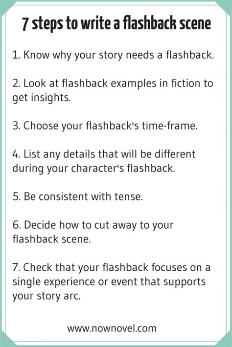 Flashback Writing Examples