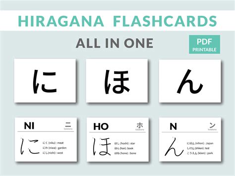 Flashcard Hiragana dan Katakana
