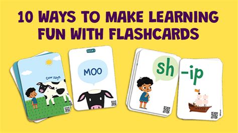 flashcard learning concept