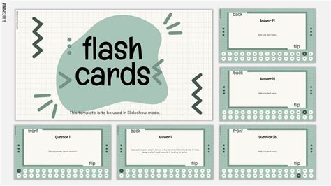 Flashcard Template Google Slides Printable