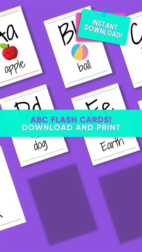 Flashcards For Kindergarten Class