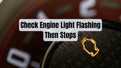 Flashing Check Engine Light Map Sensor