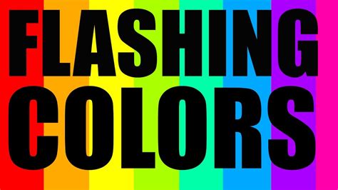 Flashing Different Colors