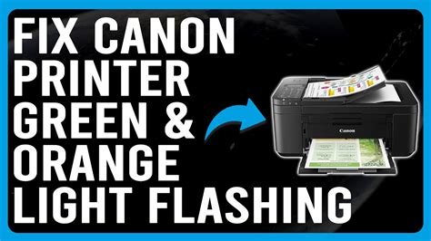 Flashing Orange Light On Canon Printer