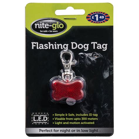 Flashing Tags For Dog Collars