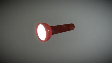 flashlight 3d model low-poly