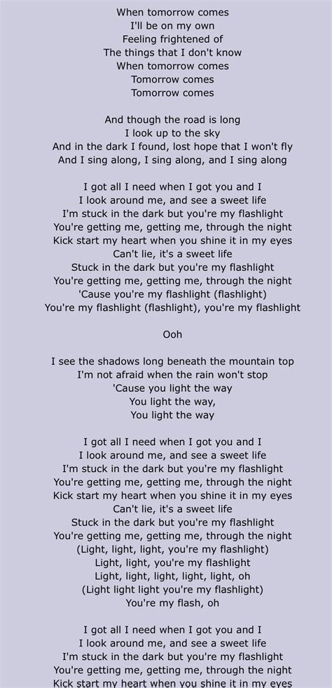 flashlight lyrics