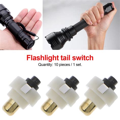 Flashlight Push Button Switch